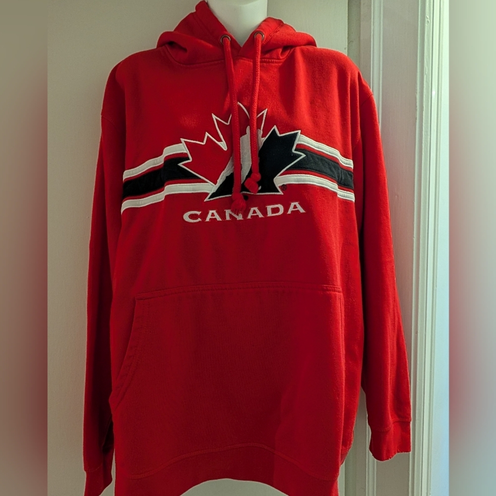 Red Team Canada NHL Hoodie. XL. 1990's